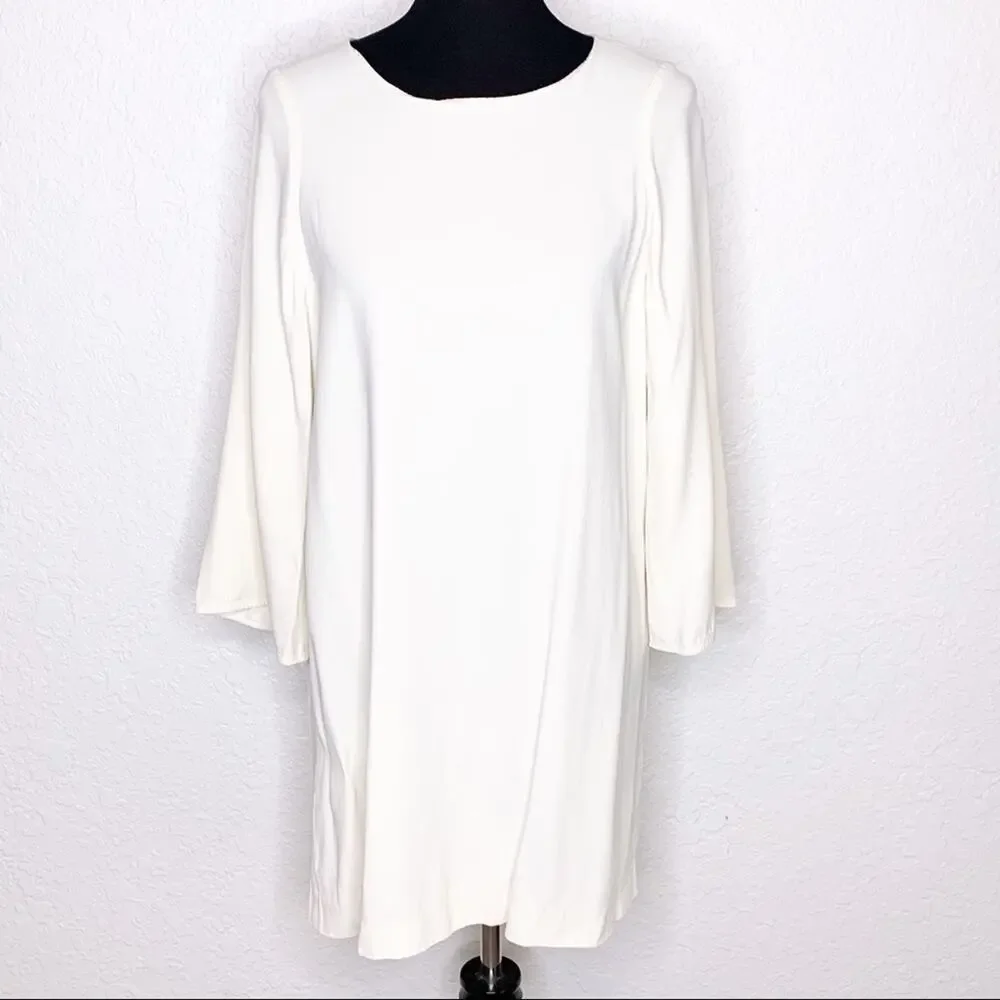 Helmut Lang ivory cream shift dress size Medium